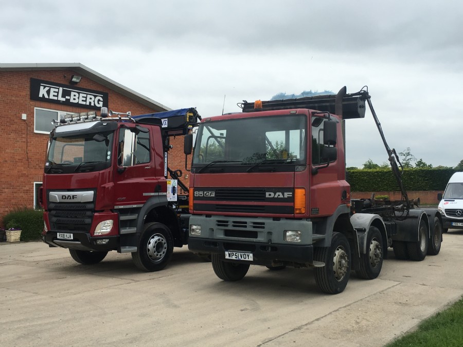 Jimmy May Scrap Metal and Skip Hire Ltd's new DAF 8x4 Hookloader!