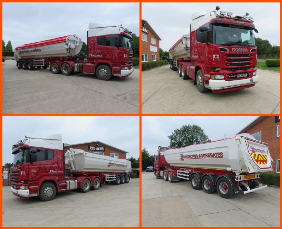 Armstrong Aggregates Ltd's new Kel-Berg T100 Tipping Trailer!