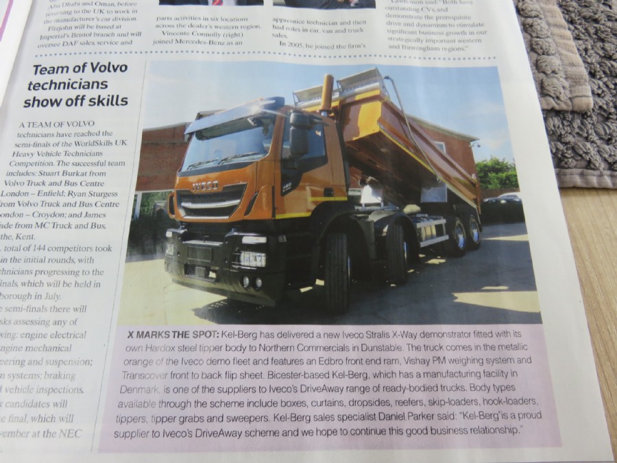 Iveco Ltd X-Way demo Kel-Berg Tipper Commercial Motor release!