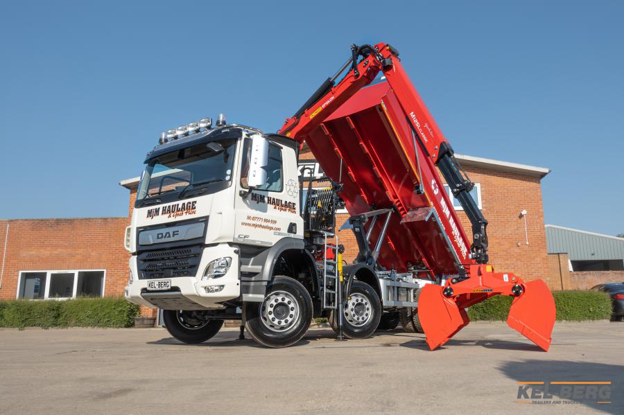 MJM HAULAGE & GRAB HIRE LTD – DAF CF450 8X4 KEL-BERG GRAB LOADER